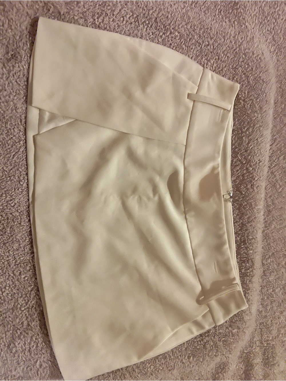 Princess Polly Cream Asymmetric Skort